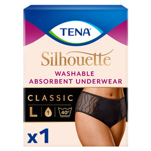 TENA Silhouette Washable Absorbent Underwear L 1 stk