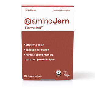 Ferrochel Aminojern tab 21mg 100 stk