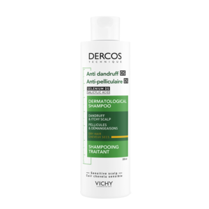 Vichy Dercos flassjampo til tørr hodebunn 200 ml