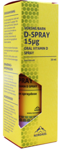 Nordaid D-spray 15 μg oral vitamin D- spray 30 ml