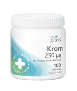 Vidi pluss krom 250 mcg 100 tabletter