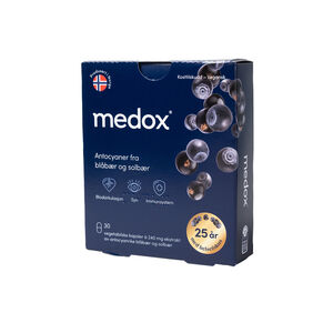 Medox 240 mg ekstrakt av antocyanrike blåbær og solbær 30 kapsler