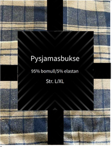 Pyjamasbukse blå L/XL