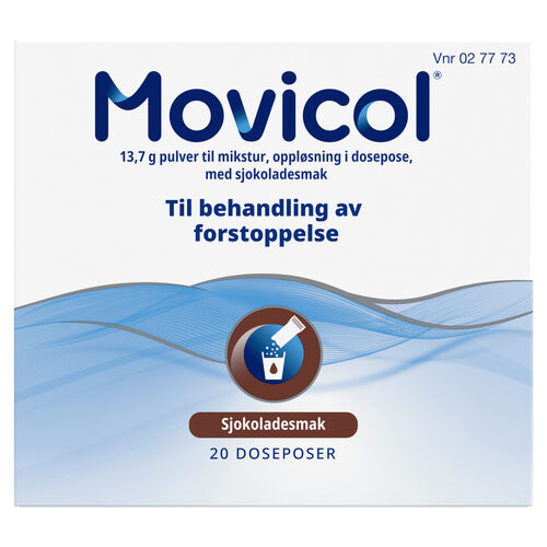Movicol Pulver til mikstur, sjokoladesmak