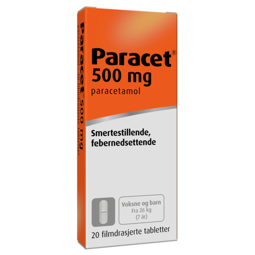 Paracet avlange tabletter 500 mg