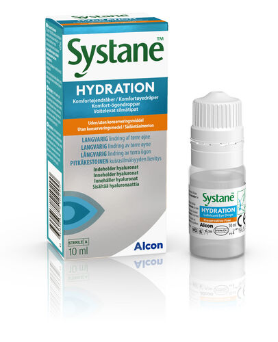Systane Hydration komfortøyedråper uten konserveringsmiddel 10 ml