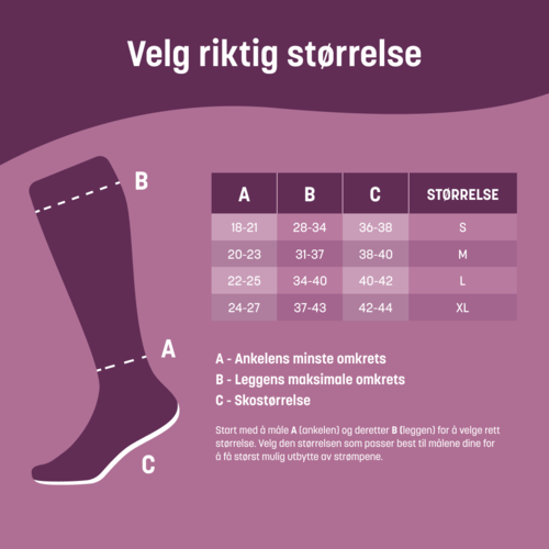 Mabs Nylon kompresjonsstrømpe kne sand L 1 par