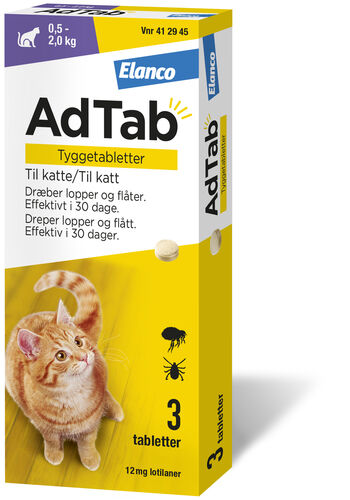 AdTab vet tyggetab 12mg katt