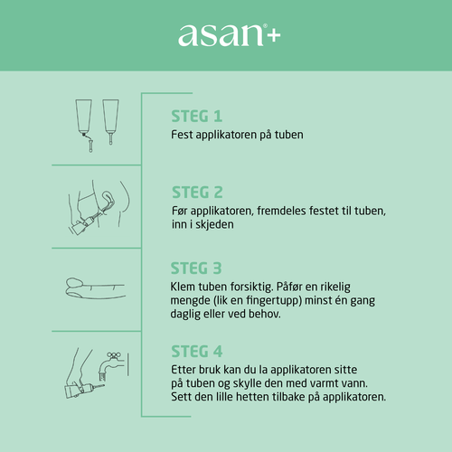 Asan+ tørr skjede 50 ml
