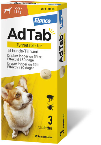 AdTab vet tyggetab 225mg hund