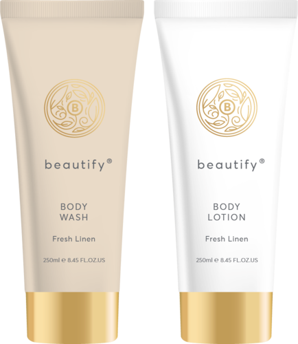 Beautify gavesett med dusjsåpe og bodylotion