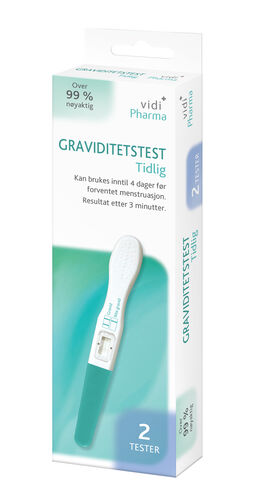 Vidi Pharma graviditetstest tidlig 2 stk
