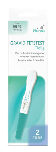 Vidi Pharma graviditetstest tidlig 2 stk