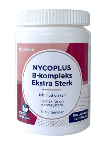 Nycoplus B-kompleks ekstra sterk 100 tabletter