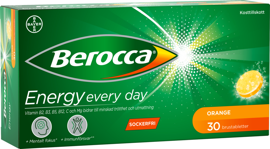 Berocca Energy appelsin 2x15 brusetabletter
