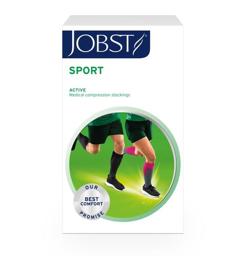 JOBST Sport klasse 1 knestrømpe rosa 1 par