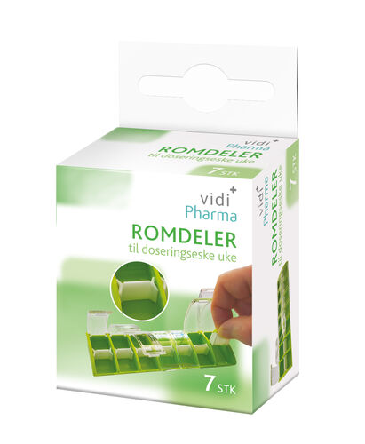 Vidi Pharma romdeler til doseringseske uke 7 stk