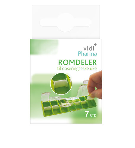 Vidi Pharma romdeler til doseringseske uke 7 stk