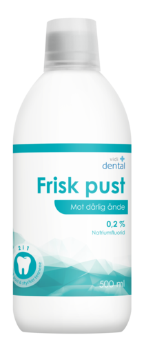Vidi dental frisk pust fluorskyll 0,2 % 500 ml