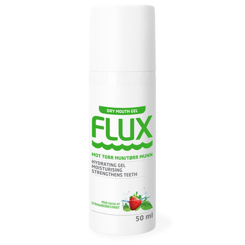 Flux Dry Mouth Gel jordbærmint 50 ml