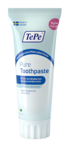 TePe Pure Peppermint ekstra mild tannkrem 75 ml