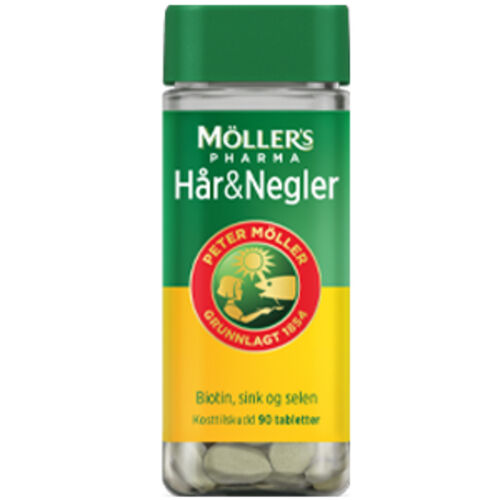 Möller's Pharma Hår og Negler 90 tabletter