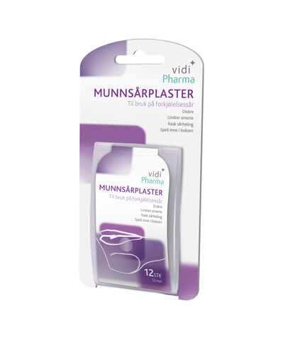 Vidi Pharma munnsårplaster 12 stk