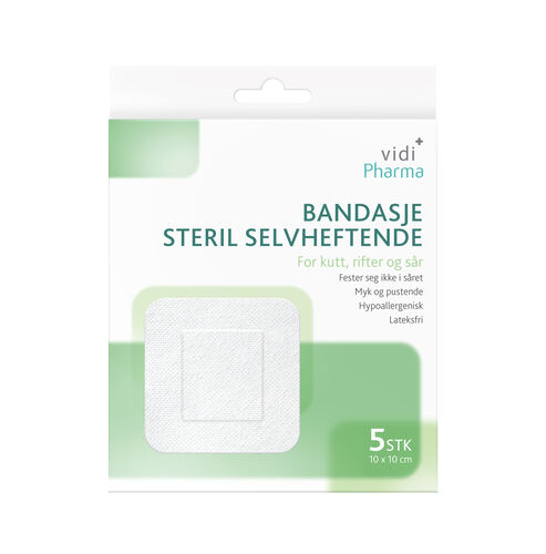 Vidi Pharma bandasje steril selvheftende 10x10cm