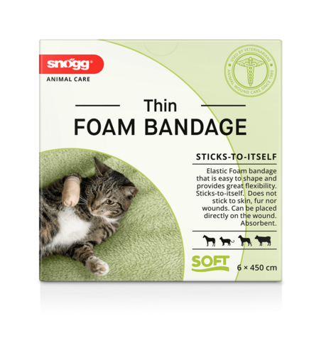 Snøgg Thin Foam Bandage 6x450cm 1 stk