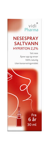 Vidi Pharma nesespray saltvann hyperton 2,2% 30 ml
