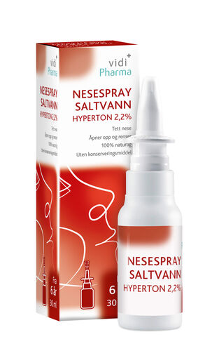 Vidi Pharma nesespray saltvann hyperton 2,2% 30 ml