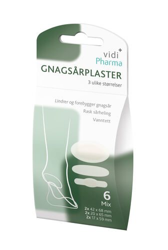 Vidi Pharma gnagsårplaster mix 6 stk