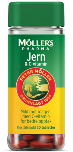 Möller's Pharma Jern og C-vitamin 70 tabletter