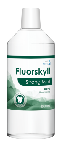 Vidi dental fluorskyll 0,2 % strong mint 1000 ml