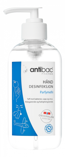 Antibac 85% hånddesinfeksjon gel 250 ml