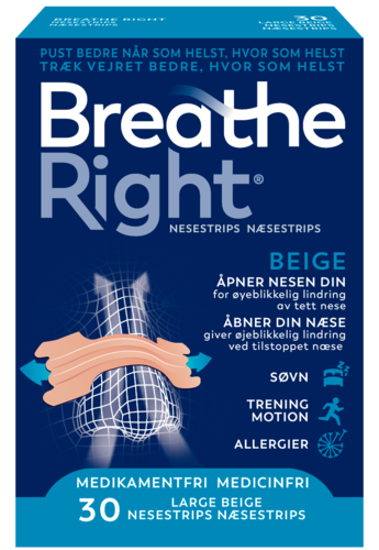 Breathe Right nesestrips tan L