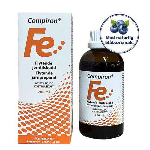 Compiron III-verdig jerntilskudd, 200 ml