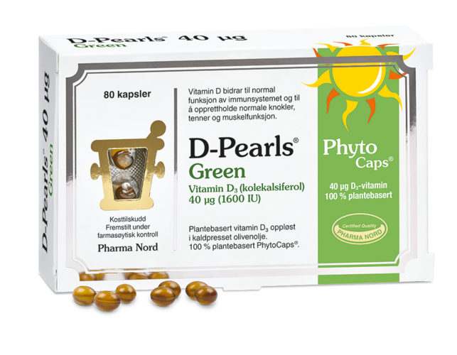 D-pearls Green 40 mcg 80 tabletter