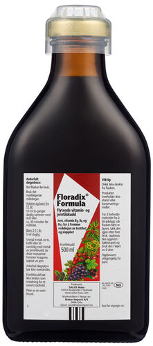 Floradix Formula flytende jerntilskudd 500 ml