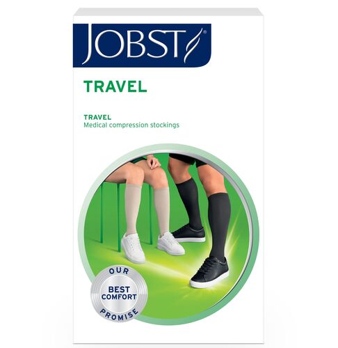 JOBST Travel Socks klasse 1 knestrømper sort 2 39/40 1 par