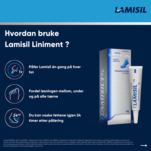 Lamisil Once liniment 1% (tube), 4g