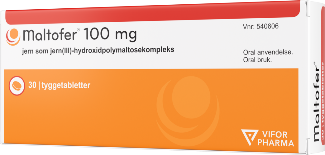 Maltofer tyggetabletter 100mg