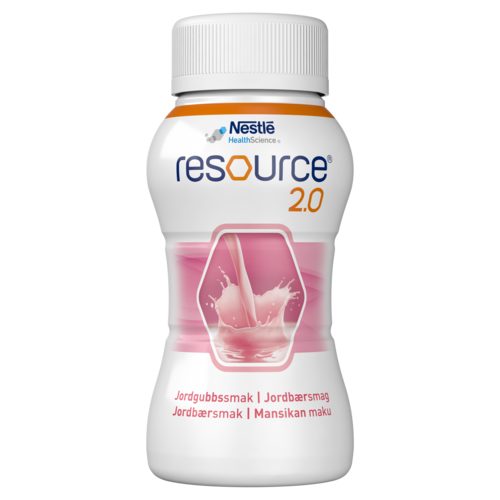 Resource 2,0 jordbærsmak 4x200 ml