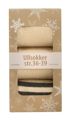 Ullsokker til dame str 36-39