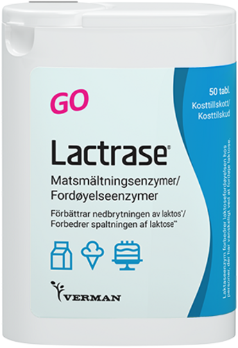 Lactrase GO tyggetabletter 50 stk