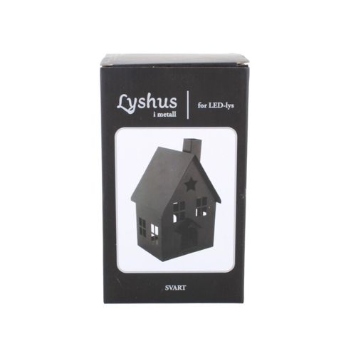 Lyshus for LED-lys svart