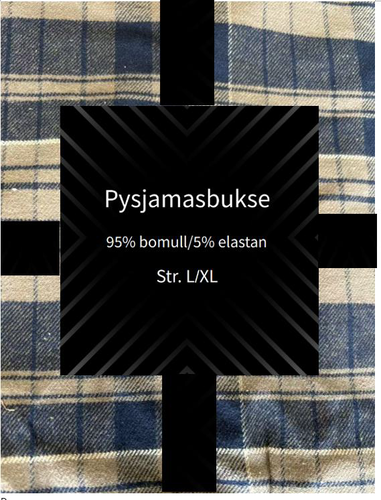 Pyjamasbukse blå S/M