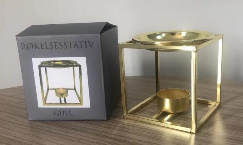 Røkelsesstativ gull