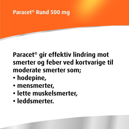 Paracet tabletter 500 mg