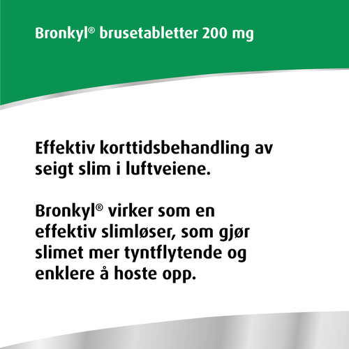 Bronkyl Brusetabletter 200 mg
